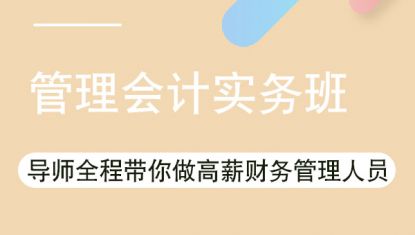 管理会计实务课程(视频)